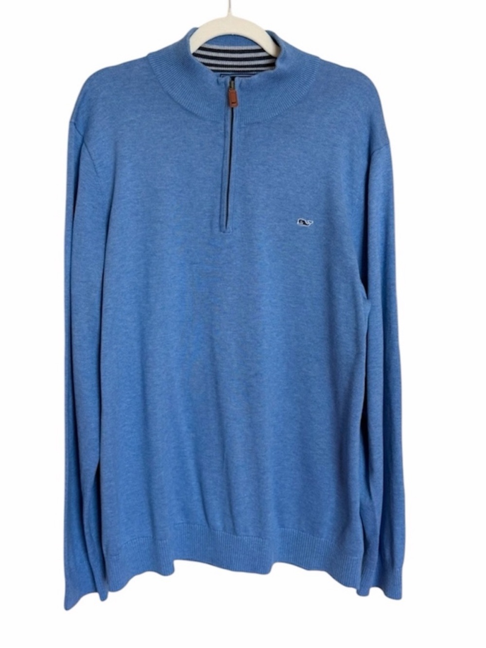 Vineyard Vines Men's 1/4 Zip Up Sweater. 100% Cotton. Size XL
